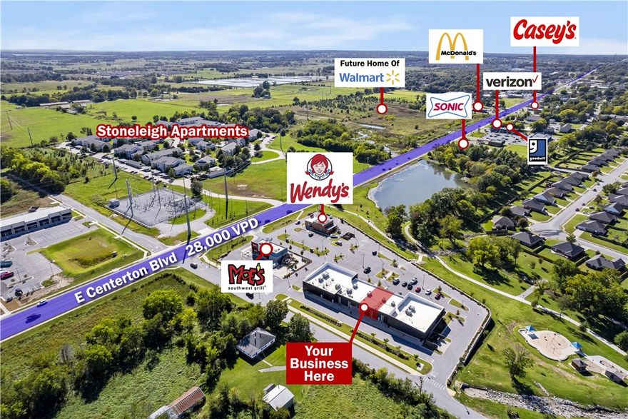 1,000 SF of retail space available right off Centerton Blvd that sees approx. 29,000 VPD! The space was previously used as a barber shop, however it could be used as salon, office, or general retail space. Located in Lake View Plaza, a multi-tenant building that was recently built in 2020 and has a diverse group of tenants. The City of Centerton is quickly growing, making this an excellent location to grow and expand your business! NNN lease with landlord paying Water and tenant paying
Electric and Gas.