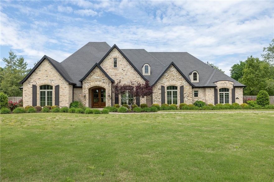 Stunning 5BR/4Ba home on 2 Acres with Pool and Elegant finishes.  Welcome to your dream retreat! Nestled on 2 beautifully landscaped acres, this home offers the perfect blend of luxury, space, and comfort.  Step inside to find handscraped real wood floors and soaring cathedral ceilings that create a bright, open ambience throughout the main living areas. This kitchen features granite countertops, stainless steel appliances and has an eat in kitchen. The spacious living room, anchored by a cozy fireplace, which flows into the dining room and out onto the back patio.  Enjoy the convenience of a main-level primary suite with a spa-like ensuite bath, along with 2 walkin closets with additional bedrooms that offer flexibility for guests, a home office, or multi-generational living. Outside, you'll find a peaceful setting surrounded by wide open space around the beautiful pool that creates a space for enjoyment and entertainment. Don't miss this rare opportunity to own a spacious, move-in ready home with acreage.