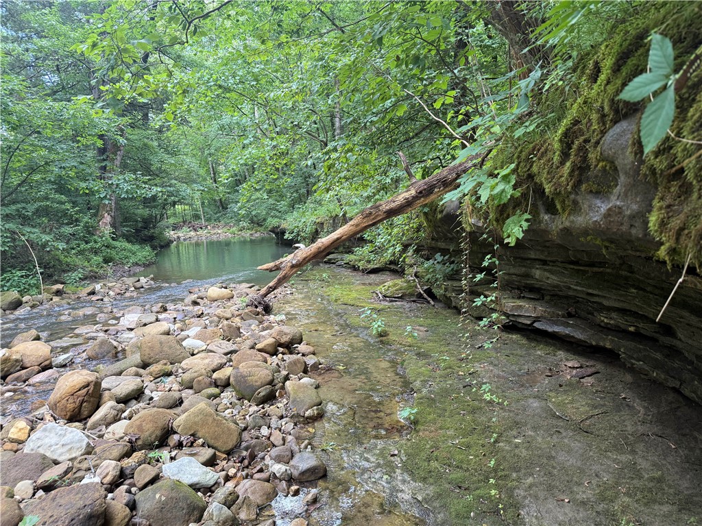 Absolutely stunning 18.5 Acre wooded paradise! This remarkable property not only fronts the charming Cove Creek, which is still flowing at the end of July, but it also features some fantastic flat benches perfect for building your dream home. You’ll find an array of magnificent trees providing a serene backdrop, along with a couple of old logging roads and an easement road that make access a breeze. Imagine creating your private oasis right in the heart of the magnificent Ozark Mountains! Don’t miss this incredible opportunity!