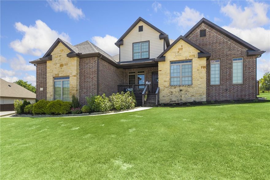 Beautiful home in the highly desired, family oriented Stone Mountain subdivision.  Gorgeous windows in every room bring in so much natural light.  The oversized five car garage, outdoor living area and the views behind us are second to none.  Built in safe room, Oversized office with kitchenette and full bath - perfect for a true home office.  Outdoor living space has all high end DCS appliances with ice maker.