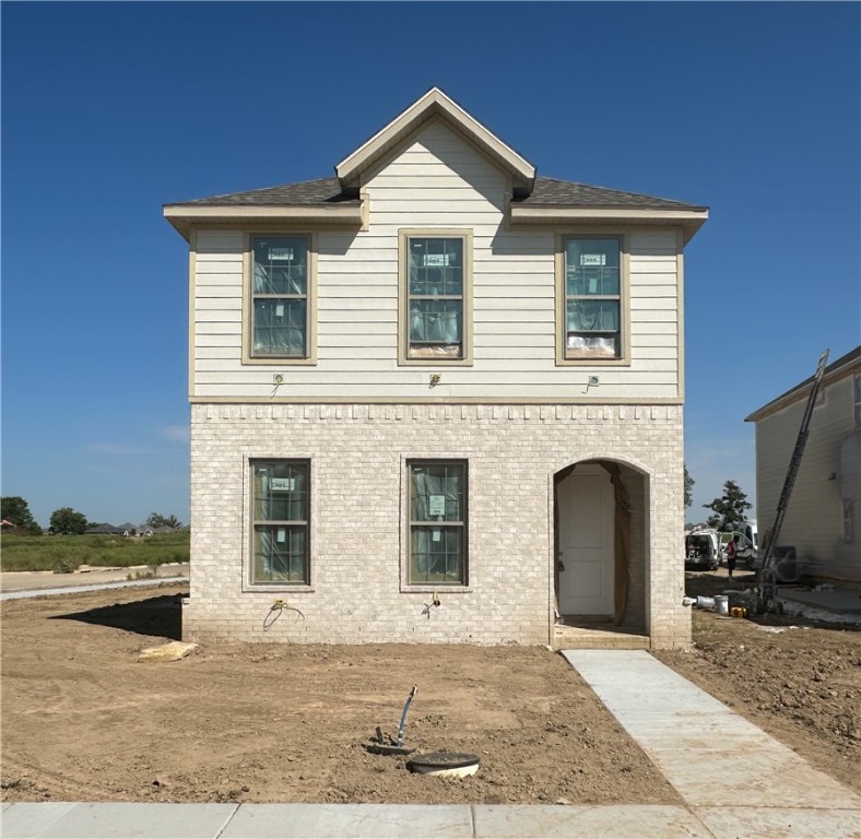 The Faye offers a spacious layout with an open living area that is perfect for everyday living and entertaining. The kitchen features quartz countertops and stainless-steel appliances, and it flows seamlessly into the dining and living spaces. A brick fireplace adds warmth and character to the living room. A mudroom and powder bath complete the first floor. Engineered wood flooring extends through the living room, kitchen, dining area, and mudroom. Upstairs, the ownerās suite includes a large walk-in closet and a bathroom with double vanities and a walk-in shower. Each guest bedroom has its own private full bathroom with a walk-in shower. This home includes a cedar fenced yard, blinds, and gutters. Builder is offering $3,500 toward closing costs or prepaids, plus an additional $3,500 when you use the builder's preferred lender for a total of $7,000 in savings. Agent Owned