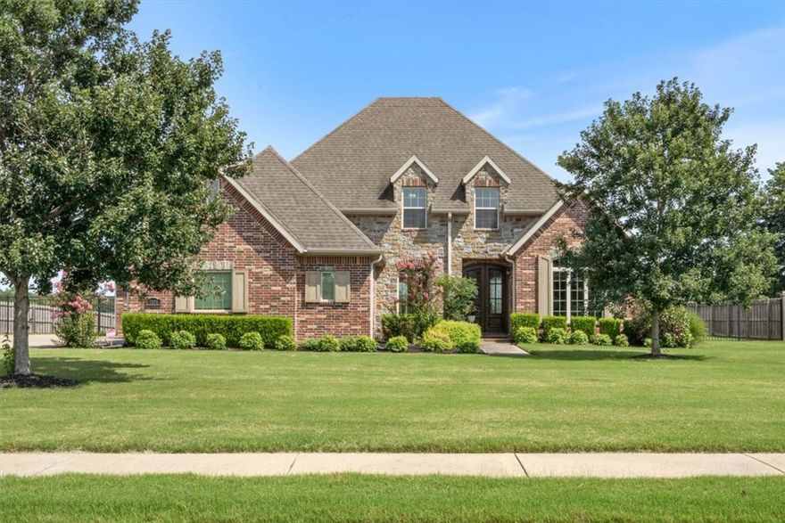East Fayetteville's coveted gated community, Waterford Estates, is boasting this beautiful 4 bedroom 3.5 bath, well laid out home with an office, formal dining, bonus room, and a flex space to make sure you have designated rooms for all of your needs. Take in the rolling hills views on the extended covered back patio on those perfectly beautiful evenings. The upgraded backyard space is fully sodded and irrigated. This active community, with a pool and clubhouse, is known for many fun seasonal activities. Join the Goshen community and enjoy space and scenery while minutes to town. Showings begin Monday, July 31st.