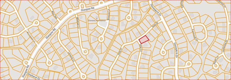 Nice flat corner lot in developed neighborhood.