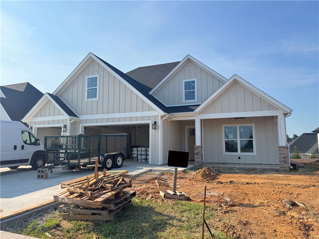 Stunning home in the desired Crescent View Subdivision Phase 2! Great flooplan with primary suite downstairs along with bedroom 2, full bathroom, office, and laundry room. Upstairs has bedrooms 3-4, full bathroom, and bonus room or 5th bedroom. Kitchen is a cooks dream with large island, gas cooktop, built-in microwave and oven. Open concept makes a great place for entertaining. Enjoy grilling and watching the kids play while under the large covered patio. Location can't be beat! Subdivision is across from Janie Darr Elementary. Also sits just down the street from the all new Mount Hebron Park! Kids can even go play in the Crescent View playground!