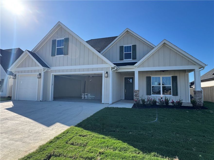Stunning home in the desired Crescent View Subdivision Phase 2! Great flooplan with primary suite downstairs along with bedroom 2, full bathroom, office, and laundry room. Upstairs has bedrooms 3-4, full bathroom, and bonus room or 5th bedroom. Kitchen is a cooks dream with large island, gas cooktop, built-in microwave and oven. Open concept makes a great place for entertaining. Enjoy grilling and watching the kids play while under the large covered patio. Location can't be beat! Subdivision is across from Janie Darr Elementary. Also sits just down the street from the all new Mount Hebron Park! Kids can even go play in the Crescent View playground!