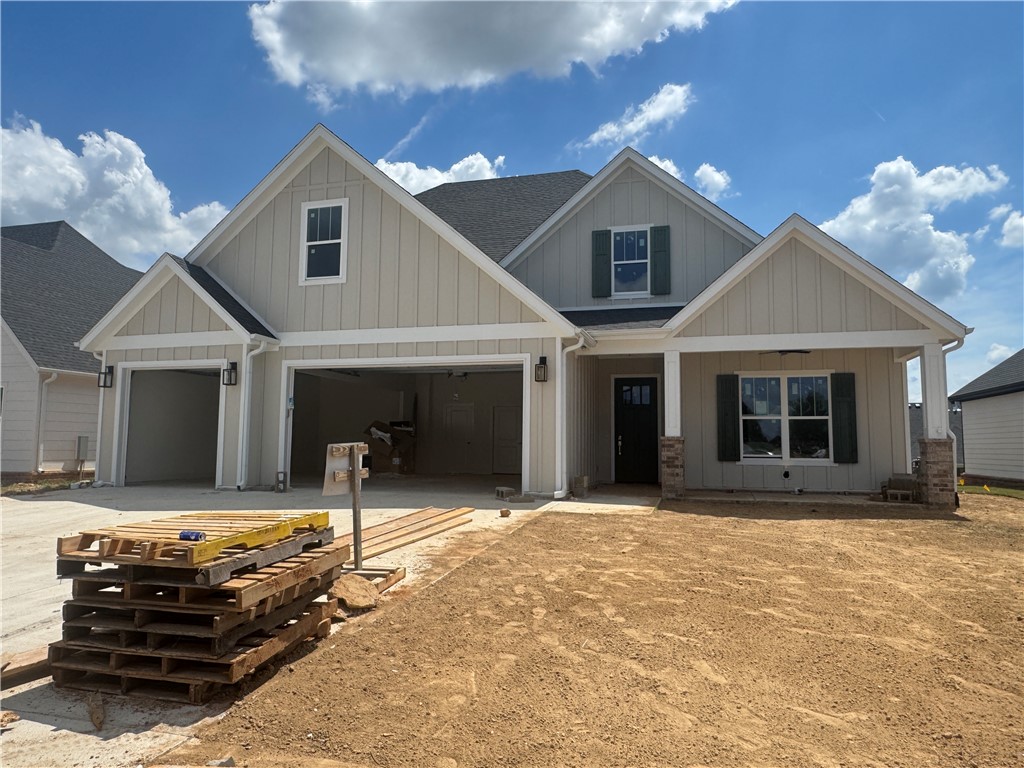 Stunning home in the desired Crescent View Subdivision Phase 2! Great flooplan with primary suite downstairs along with bedroom 2, full bathroom, office, and laundry room. Upstairs has bedrooms 3-4, full bathroom, and bonus room or 5th bedroom. Kitchen is a cooks dream with large island, gas cooktop, built-in microwave and oven. Open concept makes a great place for entertaining. Enjoy grilling and watching the kids play while under the large covered patio. Location can't be beat! Subdivision is across from Janie Darr Elementary. Also sits just down the street from the all new Mount Hebron Park! Kids can even go play in the Crescent View playground!