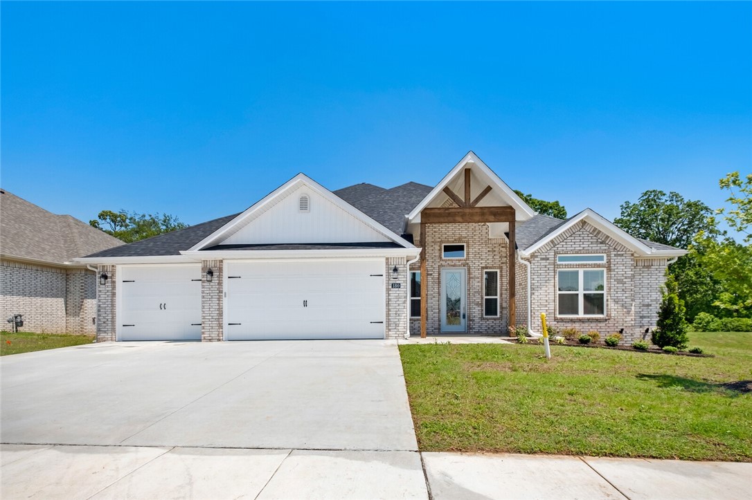 Seller will pay $5,000 closing costs with $3000 preferred lender credit. Buyers must use the seller's preferred lender to take advantage of these incentives. The seller will pay up to $5,500 in closing costs with the buyer's lender of choice. This stunning new construction is an open floor plan, has 4 bedrooms and 3.5 bathrooms, perfect for a growing family or those who love entertaining. You'll love spending time outside on the large covered porch with an outdoor fireplace. The primary bathroom features a beautifully tiled shower and a large wrap-around closet. Upstairs, you'll find two additional bedrooms, a bonus room, and 1.5 bathrooms. Please note that the pictures are not of the actual house but of a similar plan and finish. Keep in mind that the house is still under construction. Taxes are based on land only.
