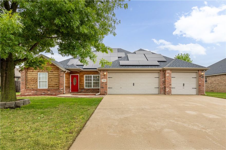 Discover 11096 Rosebay Ln, a charming 4-bed, 3-bath retreat in Prairie Grove’s peaceful Meadowsweet neighborhood! This 2006-built, 2,362 sqft home blends modern comfort with timeless style, featuring a split floor plan, open living spaces, and a chef’s kitchen with granite countertops, stainless steel appliances, and a generous pantry. The master suite offers a spacious walk-in closet and spa-like bathroom with a soaking tub. Relax on the large deck, enjoying serene views of a private backyard with no rear neighbors. Recent upgrades include new flooring, smart home technology, and energy-efficient HVAC. Located in the Prairie Grove School District with Farmington school choice, it’s a short drive to Fayetteville’s dining, shopping, and University of Arkansas. Ideal for families or those craving quiet, this cul-de-sac home minimizes traffic. With a 3-car garage/workshopping area, it’s move-in ready. Don’t miss this perfect mix of rural charm and urban access—schedule your tour today to see this Prairie Grove gem!