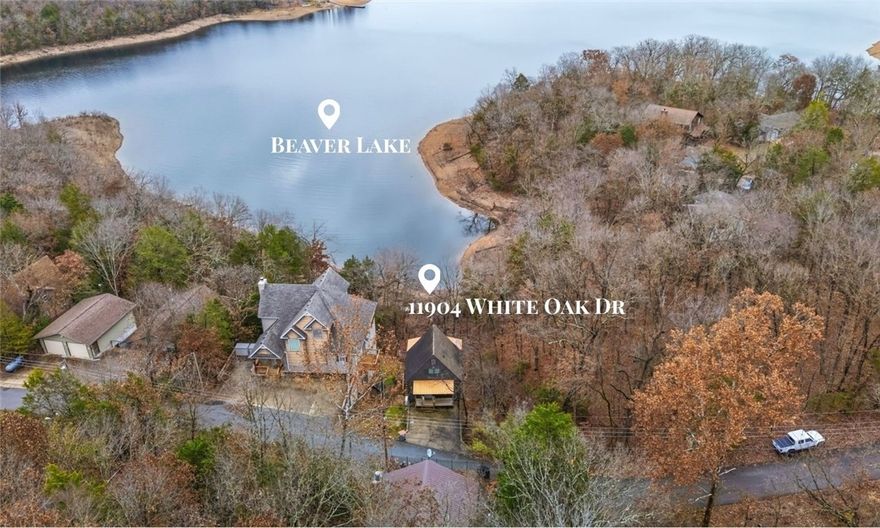 Welcome to 11904 White Oak Drive, a fully furnished, renovated lakefront retreat offering stunning water views, a gentle walk-down slope to the shoreline, & even 2 included kayaks for instant lake adventures. Whether you’re dreaming of a peaceful primary residence, a relaxing second home, or a profitable short-term rental/Airbnb investment, this property checks all the boxes. Step inside to find an inviting, updated interior designed for comfort & easy living. Large windows fill the home with natural light & perfectly frame the views of Beaver Lake. Enjoy your morning coffee or unwind in the evening on either of the spacious decks, each offering a serene setting overlooking the water. With direct lake access, turnkey furnishings, & flexible use potential, this home is ready for your lifestyle from day one. Don’t miss this rare opportunity to own a fully furnished move-in-ready lakefront property with year-round appeal!