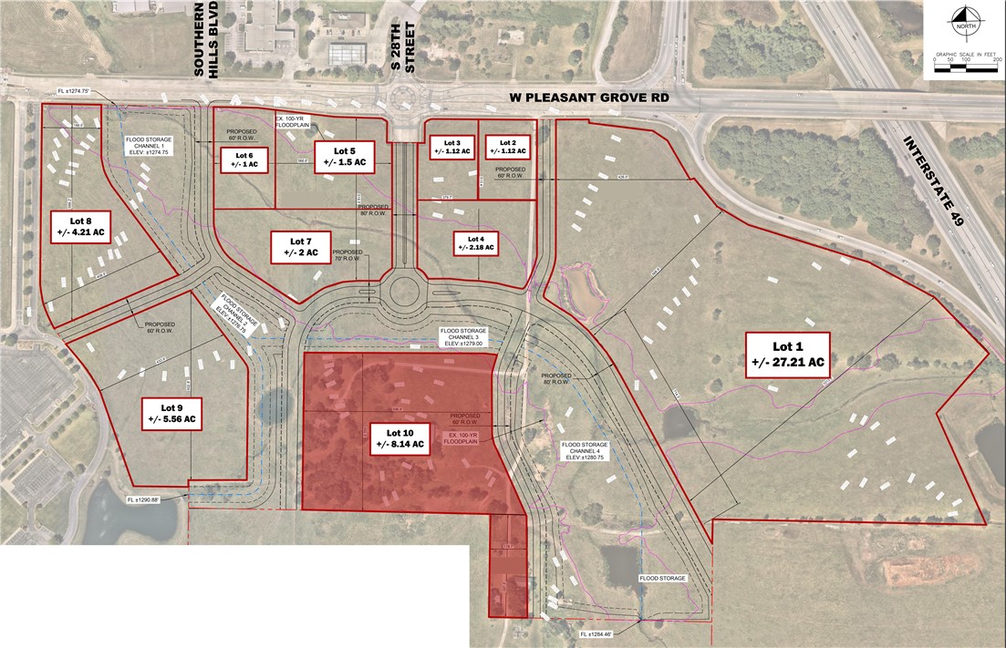 MILLS FARM COMMERCIAL-ROGERS - Land