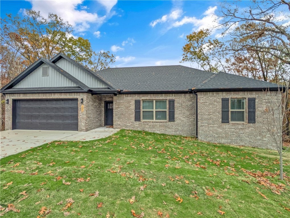 Welcome To Your Next Home! Solid New Construction That Features Custom Cabinets, Granite Counters, Solid Surface Main Living Flooring, Crown Detail, Custom Primary Shower And So Much More! Open Living Area w/ Corner Fireplace Designed For Easy Furniture Placement. Primary Suite With Large Walk-in; Dual Vanity, Tub, Tile Shower In Primary Bath. Covered Back Deck Overlooking The Nature Filled Backyard. Background and Credit Check required