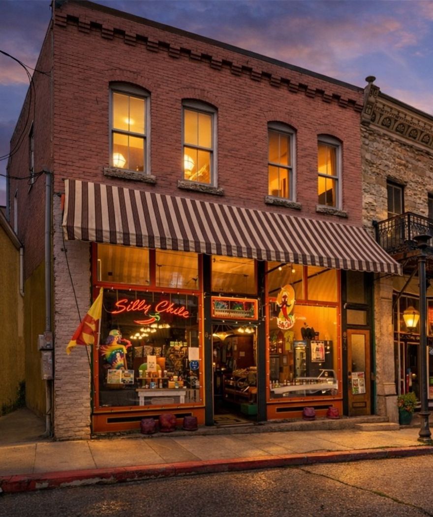 Prime mixed-use opportunity in the heart of the Eureka Springs Historic District. Located on iconic Spring Street, this two story historic building features a high-visibility retail storefront on the main level and a 2-bedroom apartment upstairs currently operating as a turnkey Airbnb. The retail space sits in one of the most desirable commercial corridors in Eureka Springs, surrounded by boutiques, restaurants, galleries, and year-round tourist traffic. The upstairs apartment offers flexibility
as a short-term rental, private residence, or live/work space for an owner-operator. Offered fully furnished, the property provides immediate income potential while also allowing future owners to operate their own business below. Walkable to downtown shops, restaurants, parades, festivals, and entertainment. Includes one off-street parking space, a rare convenience in the historic downtown district. A unique opportunity to own a versatile property in one of Eureka Springs’ most sought-after locations. Also Res. MLS#1338980