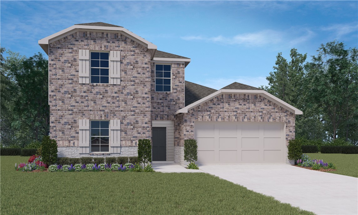 Marvelous Midland plan in Huber Place in Centerton, AR! Each home in Huber Place was meticulously crafted with attention to detail, creating a space that feels both luxurious and welcoming. From the moment you walk through the door, you'll be greeted by modern features and spacious layouts that cater to every lifestyle. Each home will feature a modern electric fireplace with a poplar mantle. There will be LVP flooring throughout the first floor with carpet on the stairs and upstairs. You’ll find a ceiling fan in all bedrooms and the living room! These homes will be complete with quartz kitchen counters, 42-inch cabinets, and stainless-steel appliances! Primary bath features quartz counters, double sinks, and a walk-in shower! Upstairs you will have 2 bedrooms and a full bathroom with a fabulous loft/game room area! Home will have a Garage Door Opener, landscape package, and beautiful Brick and Hardie® exterior per plan.