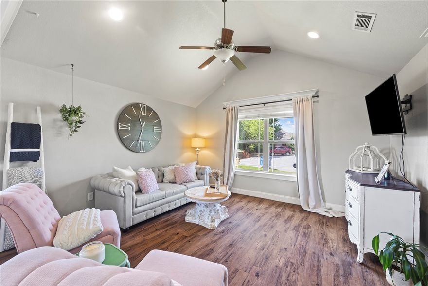 Welcome to your spacious Bentonville retreat! This beautiful 3-bedroom, 2-bath home offers a wide open-concept layout perfect for modern living and entertaining. Enjoy large rooms and generous closets providing abundant storage throughout. The oversized laundry room adds convenience and functionality to your daily routine. Situated on a large lot, this property features multiple fenced yard spaces on either side of the home—ideal for pets, gardening, or outdoor gatherings. Located just minutes from 8th Street, the Walmart Home Office, and all that vibrant Bentonville has to offer, you’ll love the perfect balance of comfort, space, and location. Whether you’re hosting friends or relaxing in your private outdoor areas, this home delivers the lifestyle you’ve been looking for. Don’t miss your chance to make this Bentonville gem yours!