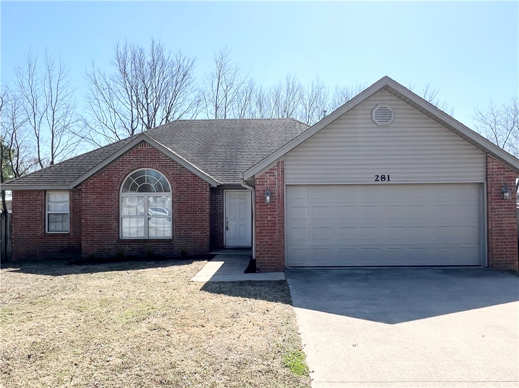 Nice house in Centerton. Home features 3 bedrooms, 2 baths/gas log FP in living room, eat in kitchen, granite countertops, nice sized master bedroom with a walk in closet, covered back patio, large fenced backyard. Vinyl wood floors in living room and newer carpet in bedrooms.