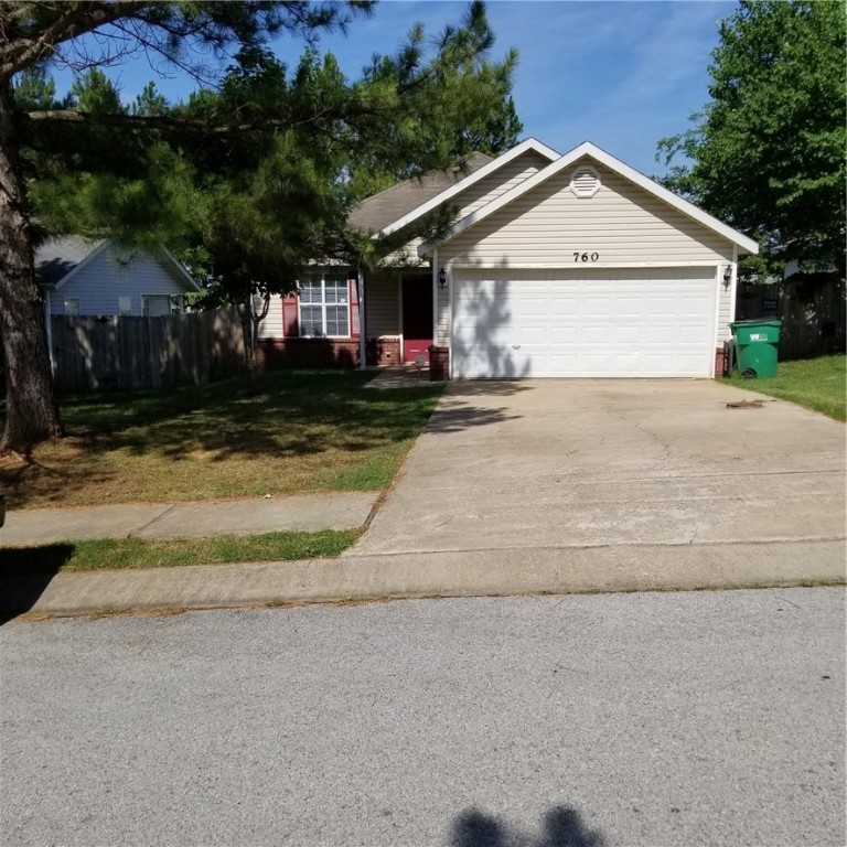 Nice home in Northeast Springdale. Home features 3 bedrooms, 2 baths, vinyl wood floors in living room, carpet in bedrooms, fenced in yard & a large covered porch for entertaining.