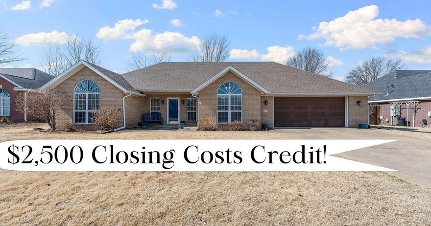 Incredible location! This home is centrally located and move-in ready, with easy access to the
region. Minutes from I-49, this location provides a seamless commute to Bella Vista, Bentonville, Rogers or Fayetteville. Five minutes from Razorback Greenway--over forty miles of paved trails connecting Northwest Arkansas.
Perfect space for everyday living and entertaining. Large deck out back with open field behind.  Workbench and pegboard in garage.  With many updates throughout, this home feels fresh, modern, and well cared for.
See attachment for full list of upgrades.
Rain barrels and refrigerator convey.
Seller is offering up to $2500 in closing costs with an agreed upon offer.