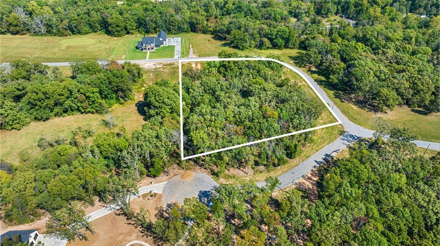 Welcome to Hill Country Estates—a thoughtfully planned subdivision where luxury living blends seamlessly with the beauty of the Ozarks. Set along a picturesque, winding drive, this community offers private 3+ acre lots surrounded by rolling hills, mature hardwoods & peaceful natural scenery. Each lot is gently sloping & partially wooded, providing flexibility for thoughtful home placement & stunning views. Carefully designed covenants require min. 3,000 sq. ft. residence w/3-car garage, preserving long-term value & architectural integrity. Enjoy the tranquility of country living while remaining just minutes from shopping, dining & everyday conveniences—less than 20 minutes from downtown Bentonville & just 25 minutes to NWA Airport (XNA).  Hill Country Estates delivers a rare combination of privacy, space & accessibility for those seeking an elevated lifestyle. Buyers may also explore AR Public School Choice, allowing application to public school districts outside the zoned district, subject to avail. & deadlines.