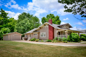 Turn-key historic 3 bedroom/2 bath home-completely renovated; nothing to do but move in & enjoy! Rewired to exceed code. Roof, gas lines, water heater, plumbing fixtures, exterior/interior lights replaced. Best of everything from lined linen curtains to top-of-the-line energy-efficient heat/AC. Stunning woodwork including quarter-sawn oak French doors & over 9' coffered ceilings. Rare narrow hardwood floors. Walk-in closets, loads of cabinets/storage. Eat-in kitchen. Professionally landscaped, large ideal garden area, RV hook-up convenient location. Security System, workshop in garage.