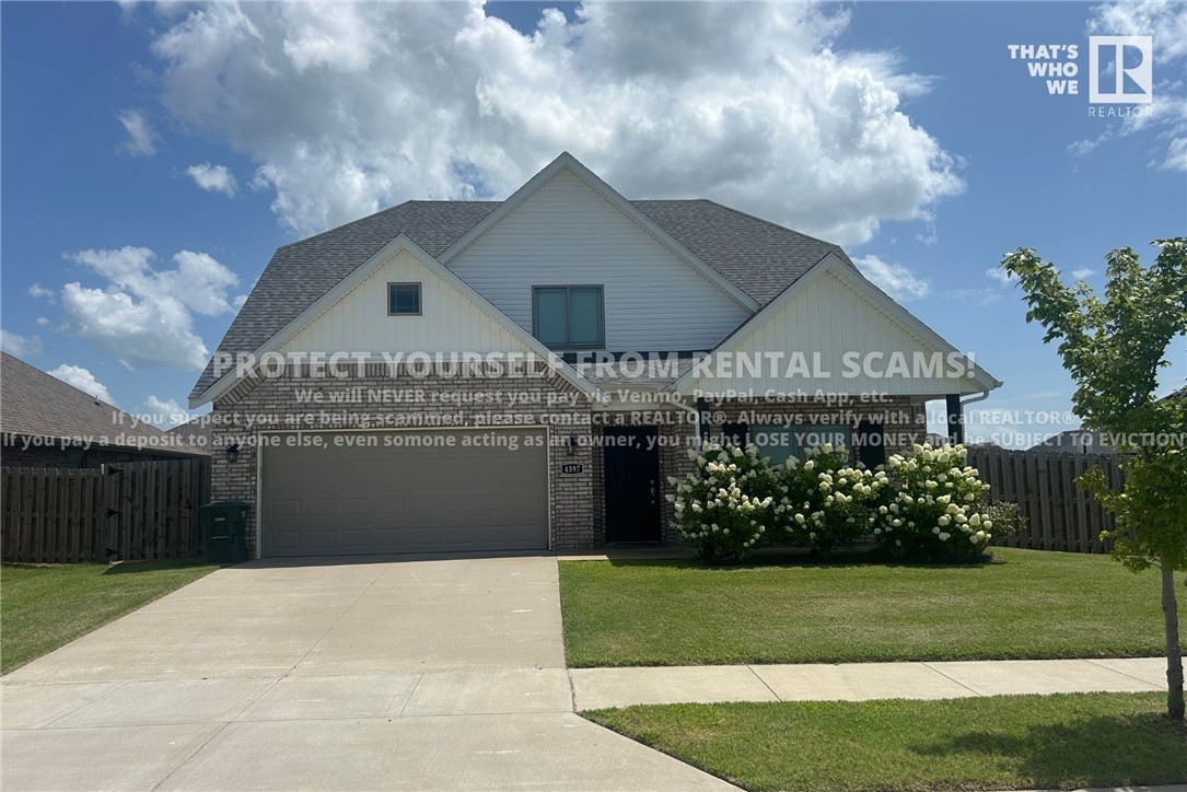 COMING SOON! Available approx. 8/7/25! NO CATS. Check out this gorgeous 3 bedroom 2 1/2 bathroom home located near parks, schools, fire station, trails, eateries, and a short drive to the University of Arkansas! This home features a flex space with ceramic tile, ceiling fan, and crown molding. Check out the concept kitchen with granite countertops, ample cabinetry, stainless steel appliances, and section for eat in dining! Flow into the living room with tall ceiling & gas log fire place! Don't miss the primary bedroom with feat: walk in closet & private ensuite! Relax & relish in the fenced in backyard! *Available date may change. Property is tenant occupied - do not disturb the tenant. **Tenant is responsible for all utilities and lawn care/maintenance.