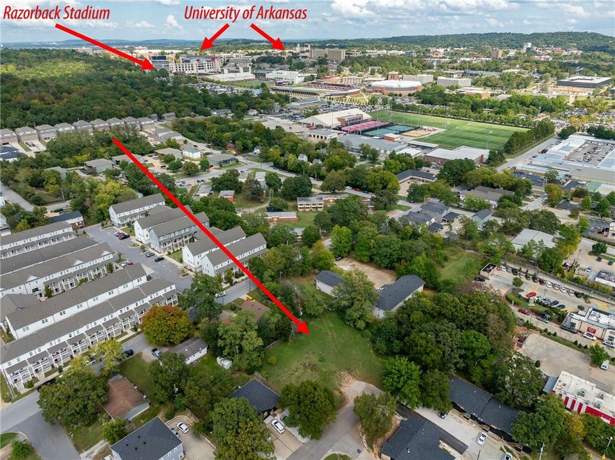 Oversized buildable lot only minutes from the Razorback Stadium and the University of Arkansas.  Lot sits at the end of a cul-de-sac on .31 acres.   Would also be perfect for a developer as 3 adjacent parcels on Mitchell are currently on the market as well.  ML1322337, ML 1322335, ML1322334.   Home use to sit on this property but has since been leveled.