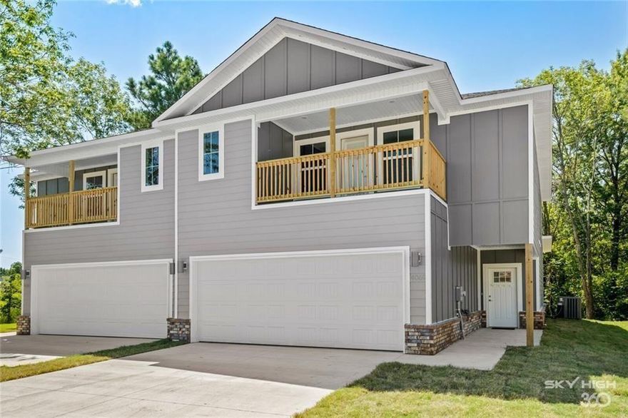 OFFERING FIRST MONTHS RENT FREE**Pre-leasing for Summer 2026** It doesn't get better than this luxury living! This beautiful home features: open concept living with lots of natural light, 4 bedrooms with en suite bathrooms upstairs and a half bath downstairs for common use, stunning granite counter tops, covered deck, modern appliances, private garage access, and front covered entry. Stunning modern features are abundant throughout the home. Owner will supply refrigerator, washer, dryer and lawn maintenance for easy tenant living. Perfect location for University of Arkansas Students with Razorback Transit Tan Line near by. Close to restaurants, shopping, and activities, this rental is all you could ask for and more! Multiple 4 and 3 bedroom units available. Units may differ in color of finishes. Leases to start in August.