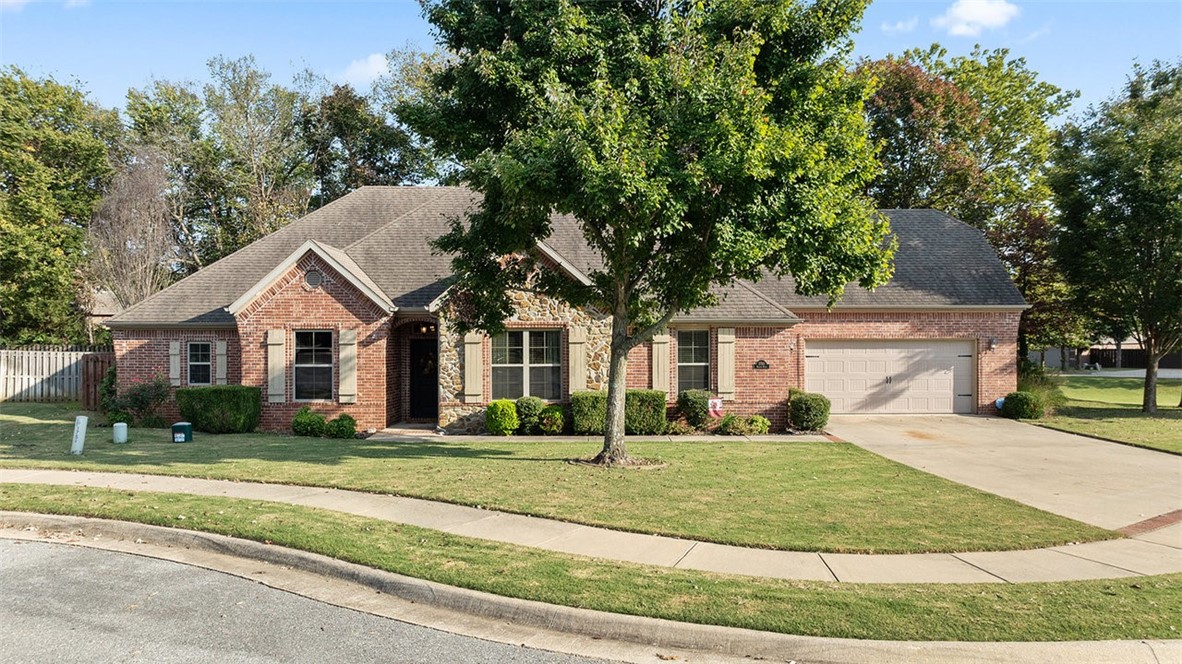 Welcome to this warm and beautifully maintained home in the sought-after Belclaire Estates, nestled on a spacious corner lot in a quiet cul-de-sac. Featuring 4 BD | 3 Full BA and a large upstairs bonus room, this home offers vaulted ceilings, rich hardwood floors, recessed lighting, fresh interior paint and two cozy fireplaces. Designed with comfort and connection in mind, this home presents a split floor plan, a roomy primary suite, a formal dining room with French doors, and a cheerful breakfast area beside the kitchen. The layout flows seamlessly to the private landscaped backyard, perfect for gatherings with a built-in fire pit, extended porch, TV mount and newly installed retractable screens for year-round enjoyment. Additional highlights include a rare 3-car tandem garage and ample storage throughout. Enjoy all the amenities of Belclaire Estates, with the community pool and playground just a short walk away. It's your chance to own this inviting and turn-key home in one of the most desirable neighborhoods!