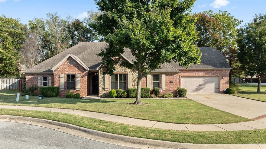 Welcome to this warm and beautifully maintained home in the sought-after Belclaire Estates, nestled on a spacious corner lot in a quiet cul-de-sac. Featuring 4 BD | 3 Full BA and a large upstairs bonus room, this home offers vaulted ceilings, rich hardwood floors, recessed lighting, fresh interior paint and two cozy fireplaces. Designed with comfort and connection in mind, this home presents a split floor plan, a roomy primary suite, a formal dining room with French doors, and a cheerful breakfast area beside the kitchen. The layout flows seamlessly to the private landscaped backyard, perfect for gatherings with a built-in fire pit, extended porch, TV mount and newly installed retractable screens for year-round enjoyment. Additional highlights include a rare 3-car tandem garage and ample storage throughout. Enjoy all the amenities of Belclaire Estates, with the community pool and playground just a short walk away. It's your chance to own this inviting and turn-key home in one of the most desirable neighborhoods!