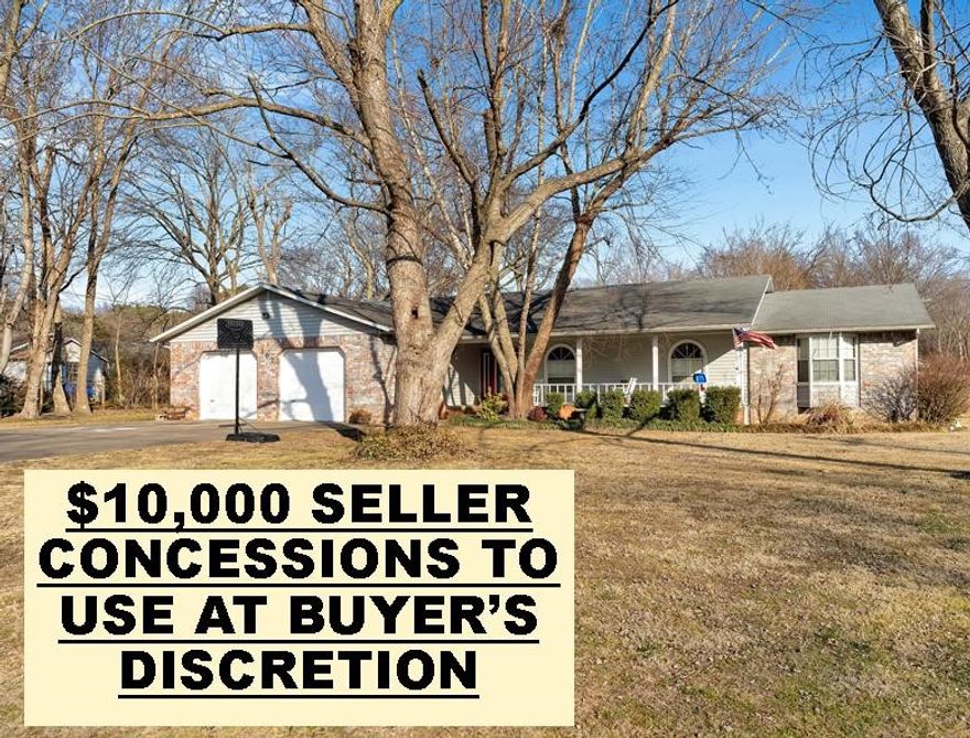 Mature trees on a double lot, this one owner well-maintained home offers a rare blend of comfort, charm, and room to grow-inside and out. Some updates done, including a new privacy fence (2023) and a new HVAC system and hot water heater (2022), making this home move-in ready. Gas furnace and a wood-burning fireplace provide warmth even during power outages-perfect for Arkansas winters. Inside, you'll find an expansive kitchen and living area ideal for gathering, along with a dedicated office space that's perfect for remote work, hobbies, or a reading nook. Step outside to relax on the large front porch or unwind on the screened-in back patio overlooking the large backyard. The double lot is a  standout feature-with plenty of room for a vegetable garden, a future shop or expansion possibilities. Whether you dream of homegrown tomatoes or simply wide-open space to enjoy, this yard delivers. Full of extras, space, and potential, this special home is ready to welcome its next chapter.