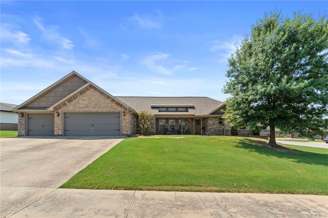 Welcome to Bear Road! This subdivision is well established with large lots and a peaceful community. Your new home has a split floor plan with 4 bedrooms/2 bath and an open design. The living area has ample natural light with 3 large windows overlooking the back porch. Plenty of counter space and a walk-in pantry. The primary bedroom has NO carpet and a spacious bathroom that has recently been remodeled. When you step on the back deck, you'll find the pool and a space for a hot tub. The home is already wired for a hot tub! The garage offers some special features as well, an oversized space large enough to store your boat, create a work shop, or for storage. The 3rd bay has a sink and is setup to be heated and cooled in the 3rd bay. Doors are insulated. This home is 8 minutes to XNA and 10 minutes to the Bentonville Community Center. Come make 6300 SW Bear your home!