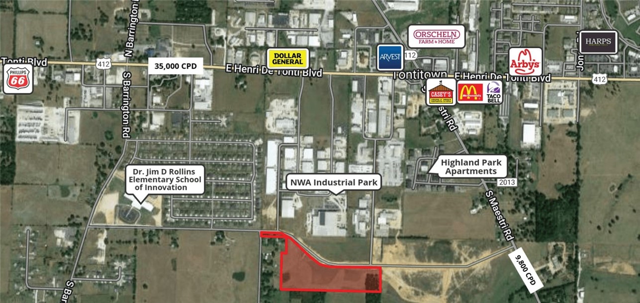 Tontitown Outlots - Land