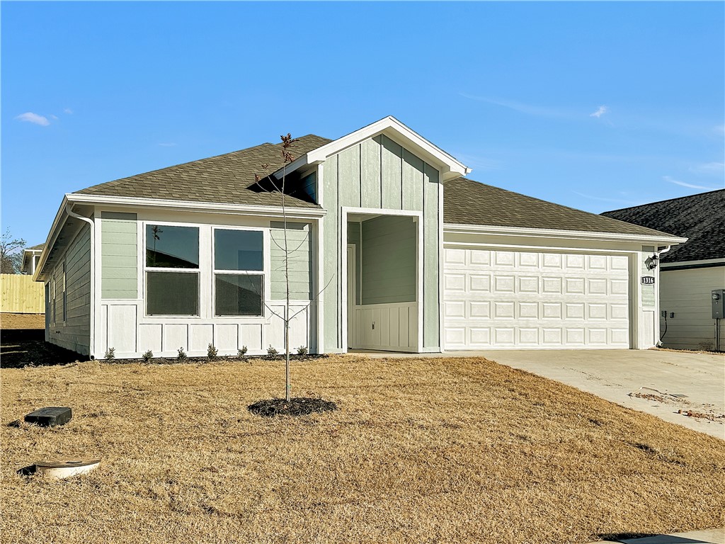 Lovely Lakeway plan in Main Street Village, located in Gentry, Arkansas! New construction homes! Wonderful plans featuring quartz counters in the kitchen with stainless steel appliances, and a walk-in pantry.( per plan) Programmable Wi-Fi thermostat! Luxury Vinyl Plank throughout. Master bedroom has a private en-suite with quartz counters, dual vanities, and a walk-in shower! The large primary bedroom in the suite at the back of the house is a luxurious retreat with an en-suite featuring a double vanity sink, quartz counters, walk in shower and spacious walk-in closet! Back patio! (Covered per plan) Homes are complete with a landscape package, garage door opener. 4 Sides LP Smart Siding. Taxes and Parcel number TBD.