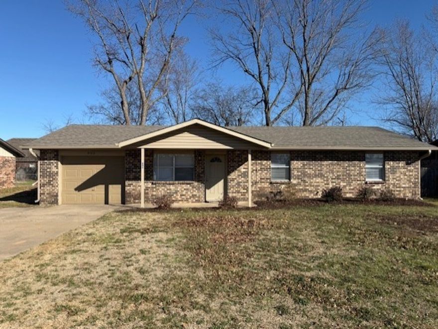 3 bedroom 1 full bath 1 half bath excellent condition new roof  gutters 2026 new carpet and paint single car garage large backyard with fence tile through out carpet in the bedrooms vacant seller will provide a paid for 2-10 warranty or home shield warranty program