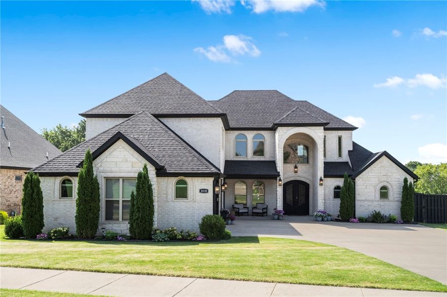 Welcome to this stunning home nestled in the heart of Centerton in the highly sought after Oak Tree gated subdivision. This expansive home boasts 5 spacious bedrooms, 6 bathrooms, and has ample space and convenience for modern living. The elegant two-story living room is a showstopper, featuring built-in cabinets, large windows and an open Kitchen. 

Enjoy entertainment and relaxation in the dedicated media room and game room, perfect for hosting friends and family. The beautifully designed kitchen is a chef's dream, offering plenty of storage, a large walk in pantry, large gallery fridge and freezer and plenty of counter space for all your culinary needs.

Step outside to the covered porch, where you can unwind and enjoy the serene surroundings with a view of the fountain and pond in the neighborhood. This home is an exceptional blend of luxury and modern comfort, ready to accommodate your every need! This one will go fast!