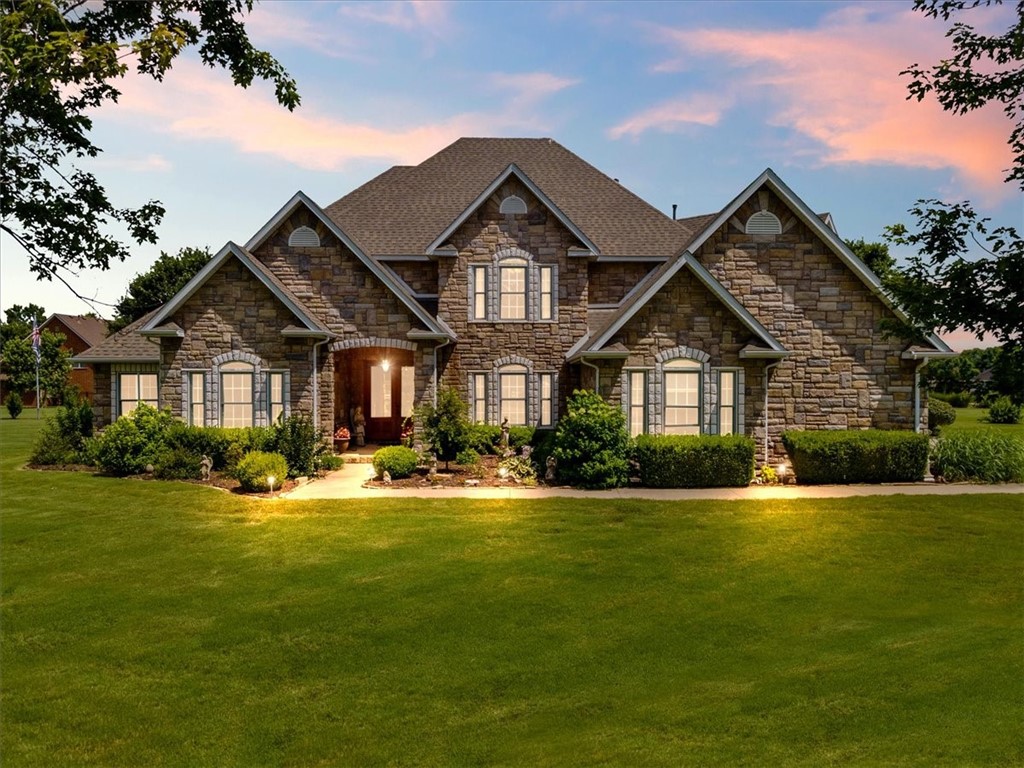 Welcome Home to this 2-acre estate home located in highly-desired East Fayetteville's premier neighborhood, The Vineyards. This 4277 sqft 4 bedroom home is nestled in the back of a gated community & is only a short 6-minute drive to shopping & Fayetteville schools. Large interior spaces & extra rooms make this a highly functional floorplan great for many lifestyles. The entry boasts a grand foyer and primary staircase as you walk into a formal living room and dining room. Wait until you see this kitchen! The layout is prime for chefs, entertainers, and even your everyday life with an eat-in kitchen and a hearth/sitting room. The entire kitchen area is bathed in natural light and has a second
"back" staircase. A newer roof and (2)HVAC's give peace of mind that the home has been well maintained. Fully irrigated and well manicured yard. The Goshen community offers local restaurants, a brewery, and a thriving Farmers Market. Virtual tour is also available: contact agent for a link to "walk" through this home today!