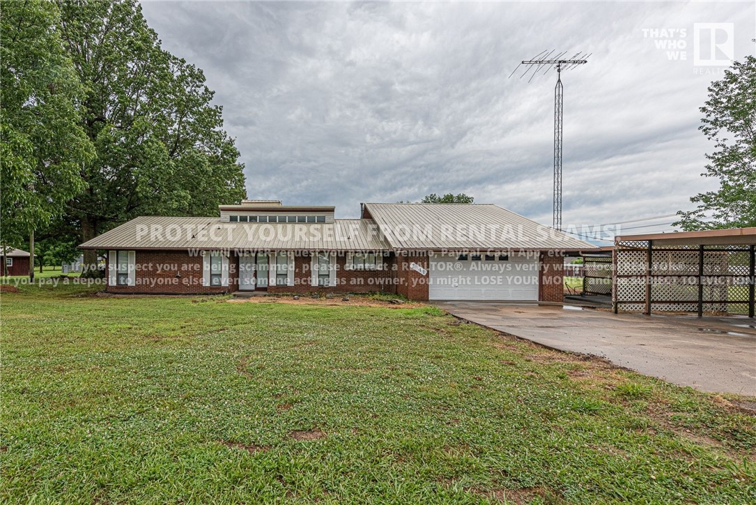 AVAILABLE NOW! Don't miss out on this mid-century modern home situated on 2.5 acres in the heart of Fayetteville. Feat 3 bedrooms, 2 bathrooms with office space! LAWN MOWING INCLUDED! Located just minutes away from schools, baseball fields, parks, restaurants, shopping, Hwy 112, and a short drive to the University of Arkansas! Head inside and check out the gorgeous stone fireplace, vaulted living room ceiling, kitchen with ample cabinet space, and a spacious primary bedroom feat: large walk in closet, private ensuite, and patio access! Relax and relish under the mature shade in the large, fenced in backyard! 25Ib weight limit for dogs! *Shared storm shelter **Reduced price of $2200 if tenants want to be responsible for lawn mowing ***Tenant is responsible for all utilities