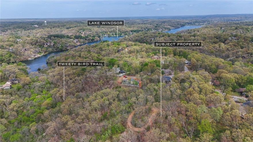 Great location near Lake Windsor and Tweety Bird Trail is just off the backyard.  The Bike Lift is a short trail ride away.  Get this lot before its gone!