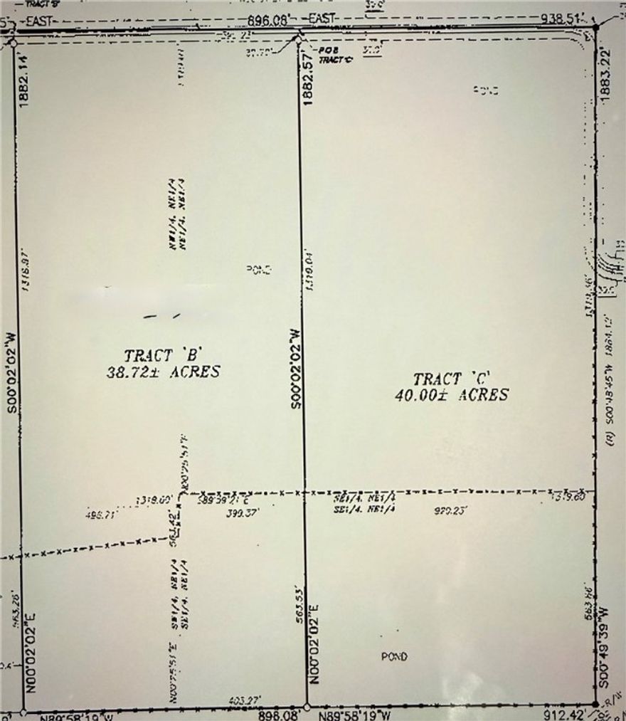 38.72 Acres of beautiful, all open pasture land with 1 pond! Come build your dream home. Live in the country yet have elbow room. Level land. Septic needed. Acreage can be purchased in larger tracts - see ML# 1309805-1309808. Agent owned.