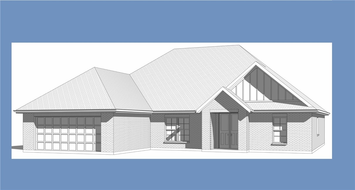 Brand new 4 bed, 2 bath, all brick home being built in East Fayetteville's Henderson Park subdivision! Walking distance to the Botanical Gardens, Lake Fayetteville, razorback greenway and lake Fayetteville walking & biking trail system, and easy access to shopping, dining, and i49. Home is one level and features a spacious open/split layout, large kitchen island, gas range, covered patio, custom built cabinets, engineered hardwood floors, quartz countertops, gas fireplace, and so much more! Property backs up to neighborhood greenspace, so no home directly behind you! Estimated completion is April 2025.