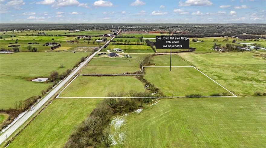 Prime opportunity in the fast-growing Pea Ridge area! This 9.97-acre parcel offers flat, level terrain—ideal for development, residential use, or a private estate. At only $60,000 per acre, this property delivers outstanding value in a highly desirable location. Features include excellent building conditions, ample road access, and utilities nearby. Seller will consider all offers—Updated Survey available.