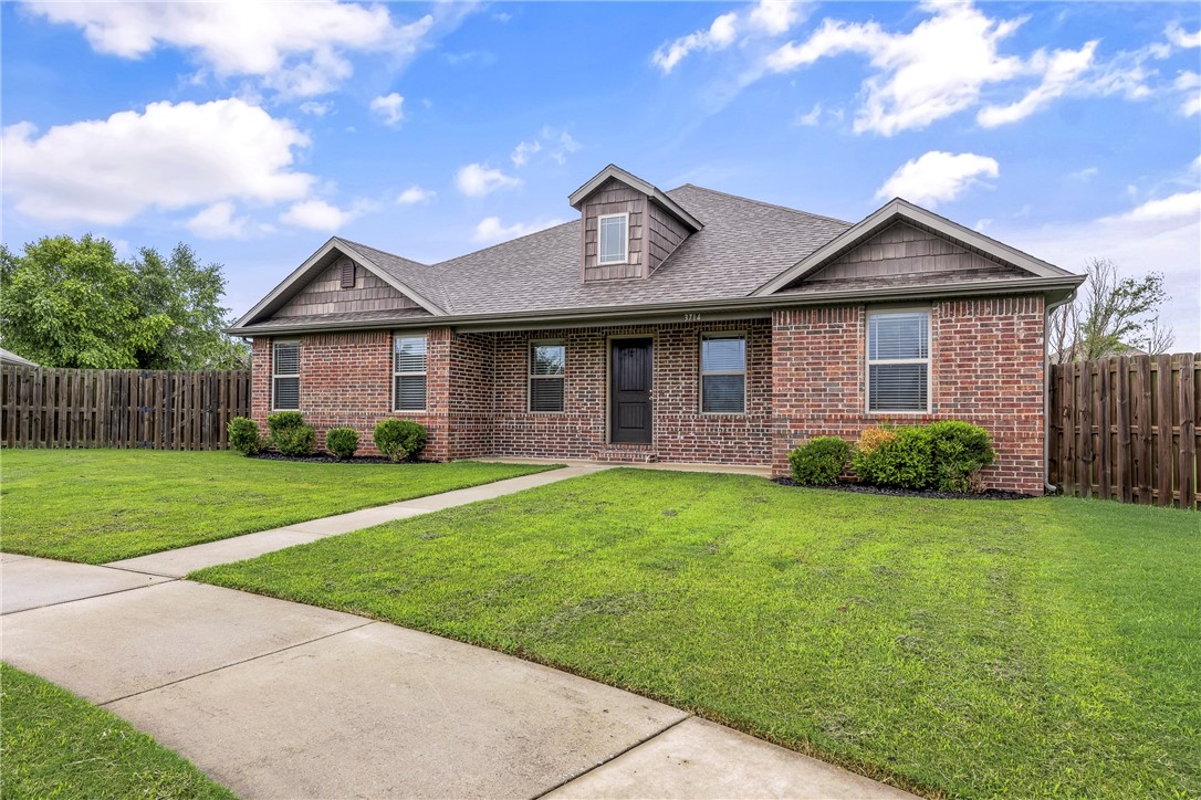 Welcome home! 2018 well maintained and like brand new home in a desirable location. Within walking distance of schools. Minutes away from downtown Bentonville, trail system, shopping, and I540 for easy daily commute. Home features; 4 Bedrooms, 2 Bathrooms, Utility Room, 2 car garage, & patio off back of home. Covered porch at both front & back of home. Spacious Living Room. Eat-in kitchen features granite counter tops, double stainless sink, & pantry. Primary suite features vanity w/ full mirror and walk-in closet. Vinyl & brick maintenance free exterior. Excellent potential for long- or short-term rental.