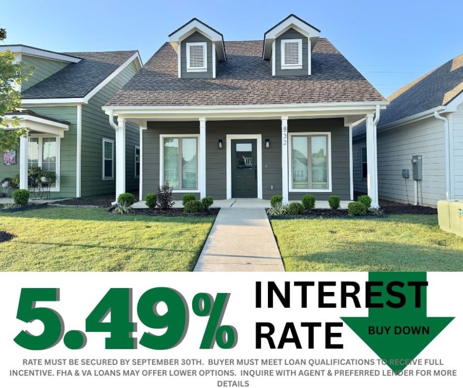 5.49% INTEREST RATE/BUY DOWN! Unbeatable location near Crystal Bridges Museum, the Alice Walton School of Medicine, Downtown Bentonville & Walmartās new campus. Enjoy a vibrant community with top-tier amenities, including a clubhouse, pool, pickleball court, dog park, yard maintenance & access to the countries top premier mountain biking trails. Faulkner floor plan boasts LVP flooring, crown molding, blinds, ample storage & quality throughout. The living room & dining area offer a seamless open floor plan, perfect for entertaining, with abundant natural light & smooth flow into the chefās kitchen. Chefās kitchen features 3cm granite countertops, Frigidaire stainless steel appliances, refrigerator, a pantry, tons of storage & abundant natural light. Spacious primary suite includes a perfect ensuite bathroom with walk-in tile shower, double sinks, & large walk-in closet. Patio perfect for entertaining! Oversized garage with ample storage. Staged home at 915 Heights.