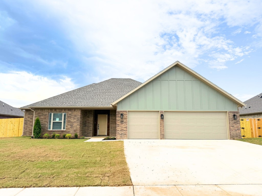 This one has the Location and Curb Appeal that you are dreaming of plus it's a corner lot. Inside you will find durable wood look ceramic tile & an Open Floor Plan. 3 Bedrooms, 2 Full Bathrooms and a 3 car garage. The Living Room features a raised trey ceiling and a gas log fireplace. There is plenty of room to cook up your favorite meals in this kitchen – it features white cabinetry & stainless appliances including a gas range. The Owner’s Suite has a trey ceiling with an ensuite with a fully tiled shower & a bathtub. This home also comes with Blinds, Gutters, a Full Fence and a fully sod yard. Walking Distance to Creekside Park - large playgrounds, basketball courts, tennis/pickleball courts, a ninja course, disc golf course are just some of it’s features.