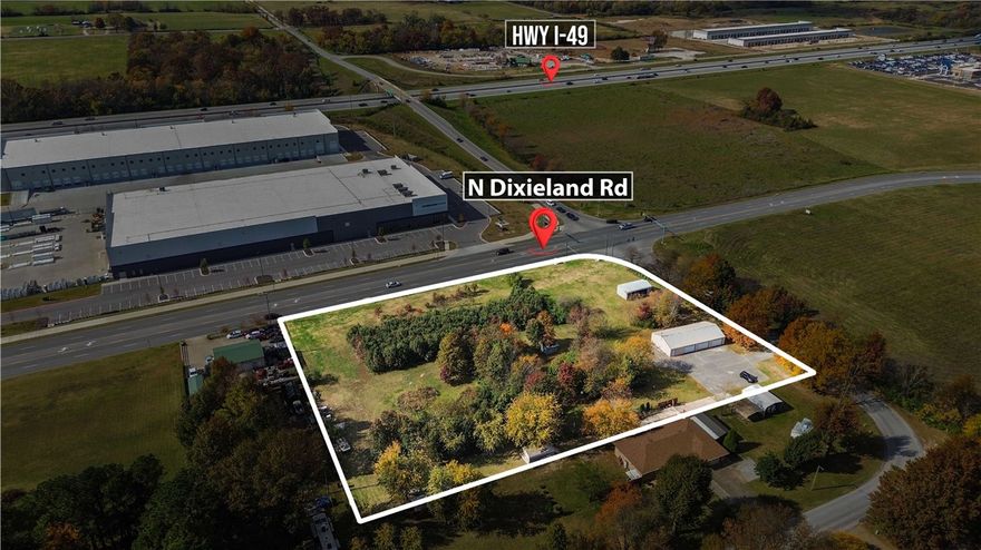 Prime commercial opportunity in one of Northwest Arkansas’ fastest-growing corridors. Located just off I-49 at 626 Oakwood St in Lowell, this level and build-ready parcel offers excellent visibility and easy access for a variety of business uses. Surrounded by established commercial development, distribution centers, and residential neighborhoods, the location provides strong traffic flow and consistent growth momentum.

Whether you’re looking to develop office, retail, service-based business, or investment property, this site offers the flexibility to bring your plans to life. Utilities available. Close proximity to JB Hunt headquarters, restaurants, hotel accommodations, and key regional business hubs.

A strategic location in the heart of NWA’s economic expansion. Bring your vision and build where the growth is happening.