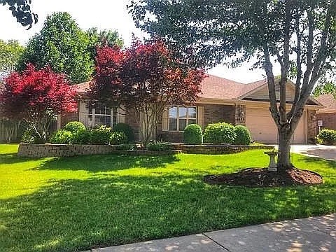 Welcome to your Dream Home in the heart Bentonville! This stunning, meticulously maintained 3-bedroom, 2 bathroom all brick split floor plan home with cozy stone-faced gas fireplace in quiet neighborhood. NEW HVAC 2018, Replaced Roof & Dishwasher 2013. Kohler faucets installed throughout the home with a recirculating pump connected to a water heater for instant hot water which keeps utilities down. Solatube skylights brighten up both bathrooms/living room. Enjoy the open concept large living room/kitchen with long raised island with bar seating. 2 Pantry cabinets with pull-out trays. New Samsung Double Door Refrigerator & Samsung range convey with acceptable offer. Master Bedroom and living room have beautiful crown molding tray ceilings. Relax in Master Bath’s whirlpool column tub or separate walk-in shower with a massaging head. Other bedrooms have efficient closet design. Professional installed 2” faux wood blinds. Seller is offering buyer up to $5,000 in incentives with the purchase of this home!