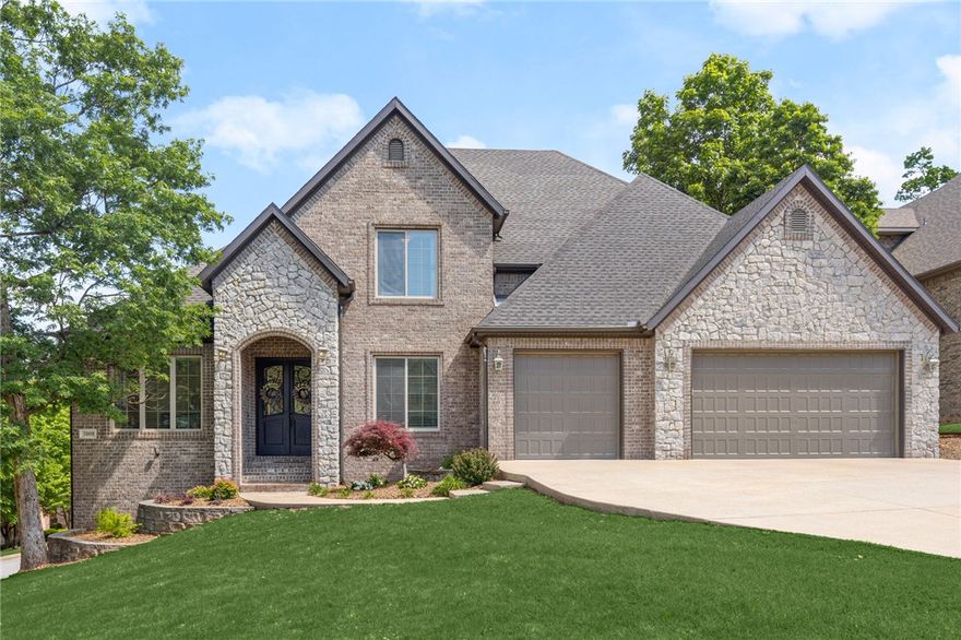 Gorgeous Shadow Valley Home on Corner Lot! This move in ready 4 Bed/4.5 Bath home features a fantastic layout with high end features throughout. Foyer entry welcomes you in with home office on left. A formal dining room is open to the living and kitchen spaces, perfect for hosting. Hardwood floors and vaulted ceilings throughout the living area. The living room boasts a beautiful fireplace with beamed ceilings. The kitchen is a dream workspace with gas range, island with wine fridge, large counter space with seating, and spacious pantry. The main level has guest bedroom with attached bath. Primary suite on main level has wood floors, large windows for natural light, attached bath has tub, double vanity, large tiled shower, along with WIC with access to laundry. Upstairs you have built in desk space on landing along with 2 guest bedrooms each with bathroom and bonus room. Abundant storage with 250 SF attic space & 3 car garage. Enjoy prime amenities in the gated community including golf, tennis, clubhouse, and more!
