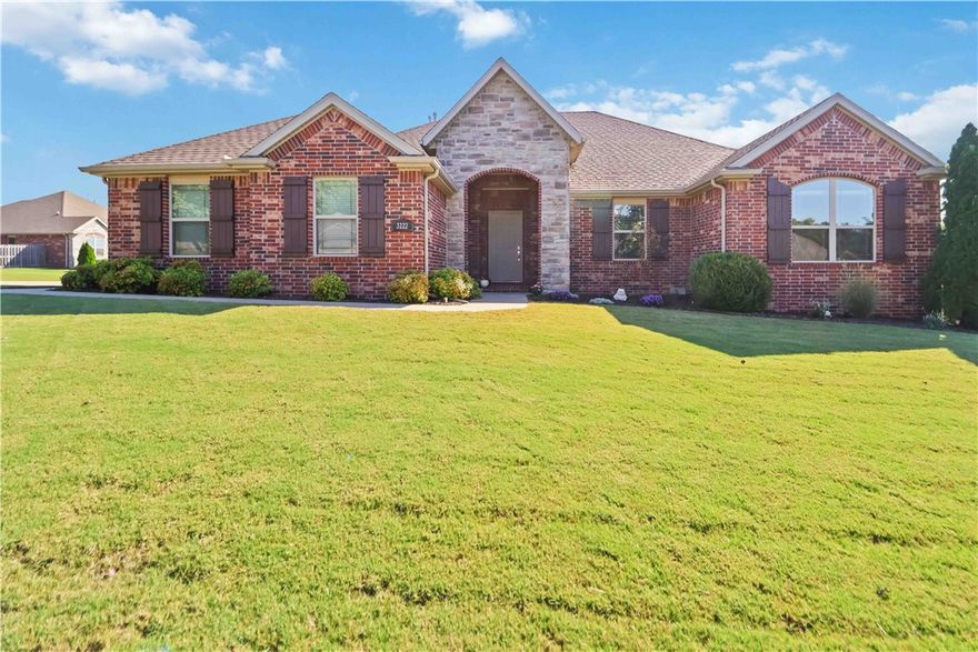 Welcome to this beautiful 3-bedroom 2-bath all-brick home located in a sought-after neighborhood with a community pond, parks, and walking trails nearby. Just a short walk to schools and offering easy access to I-49, this home combines convenience with comfort. Inside, you'll find fresh paint, new carpet, and all-new appliances. The spacious primary suite boasts a brand new walk-in tile shower, while the oversized garage and additional parking provide plenty of space for vehicles and storage. Move-in ready and perfectly situated, this home is a must-see. The garage is large enough to park 2 ton truck in.