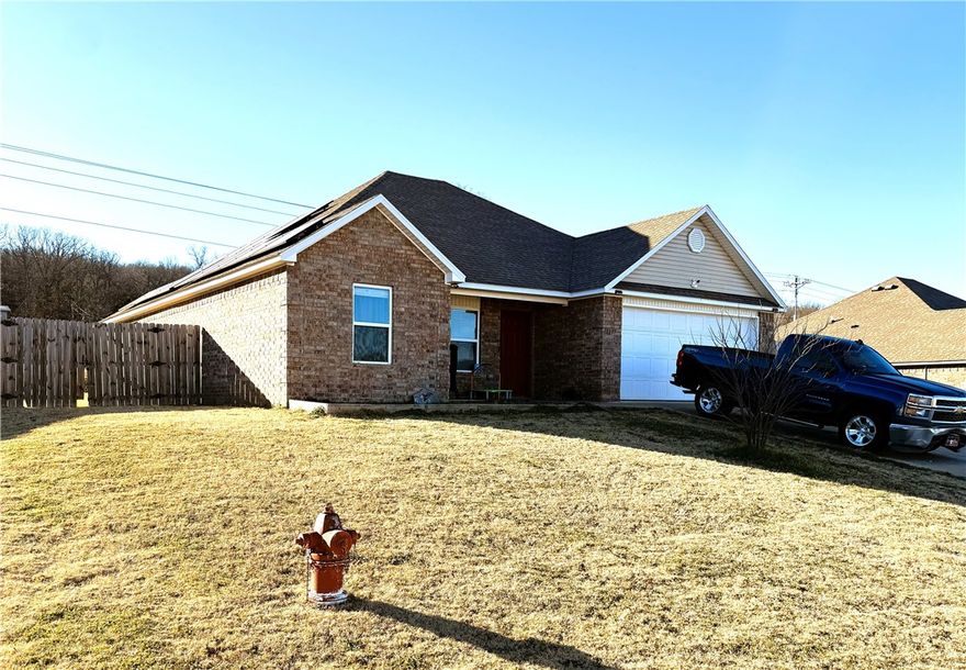 This well-maintained four-bedroom, two-bathroom brick residence is situated in the Oakleaf Manor Subdivision in Elkins and was constructed in 2018. The property features a spacious eat-in kitchen open to the living area & is equipped with a pantry, ideal for both dining and entertaining. The primary bedroom includes a private en-suite bathroom with dual sinks and a walk-in closet. A security system with cameras is negotiable, while the recently installed solar panels will be fully paid off at closing. Additional amenities include a water softener, window blinds, pantry, new garbage disposal, new vinyl plank flooring, privacy fencing, and annual HVAC servicing. Please note that the above-ground pool will be removed prior to closing. For further information or to schedule a viewing, please contact us.