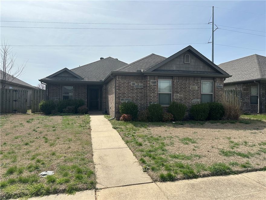 3-bedroom, 2-bath with LVP flooring throughout, kitchen pantry, 2-car garage, and fenced yard. Conveniently located near schools and shopping. Refrigerator included, pets negotiable. No smoking property.