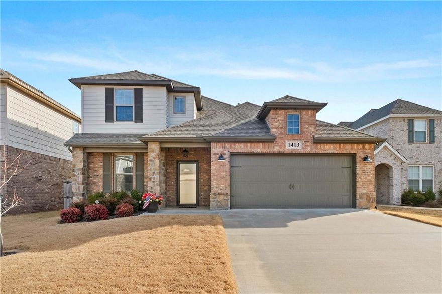 Welcome to this beautiful and thoughtfully designed home featuring 4 spacious bedrooms and 3 full baths. Built in 2021, this modern residence offers an open-concept layout that seamlessly blends the kitchen, dining, and living areas — perfect for both everyday living and entertaining.

The main floor includes the primary suite and a secondary bedroom, providing flexibility for guests or a home office. The primary suite features a convenient layout with a door from the closet leading directly into the laundry room for added functionality and ease.

Upstairs, you’ll find two additional bedrooms and a full bath, offering plenty of space for family or visitors.

Located in a desirable area close to shopping, dining, and easy access to I-49, this home combines modern comfort with an ideal location.